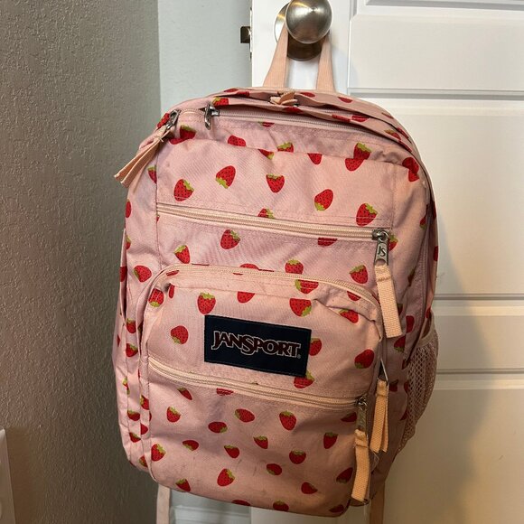 Jansport Handbags - JanSport Big Student 17.5"-Backpack in Strawberry Shower Pink